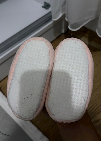 Kızlar için Peluş Pembe Sıcak Ev Terliği - Görsel 4