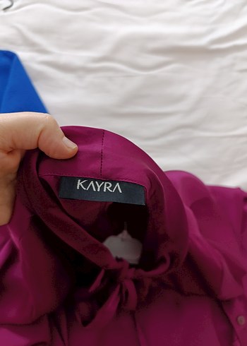 Bordo Düğmeli Saten Kadın Gömlek - Görsel 2