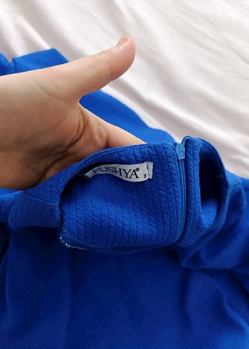 Mavi Uzun Kollu Drapeli Kadın ikili takim - Görsel 5