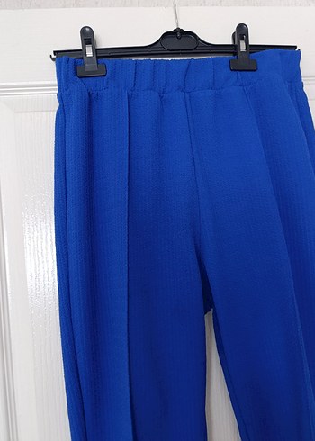 Mavi Uzun Kollu Drapeli Kadın ikili takim - Görsel 4