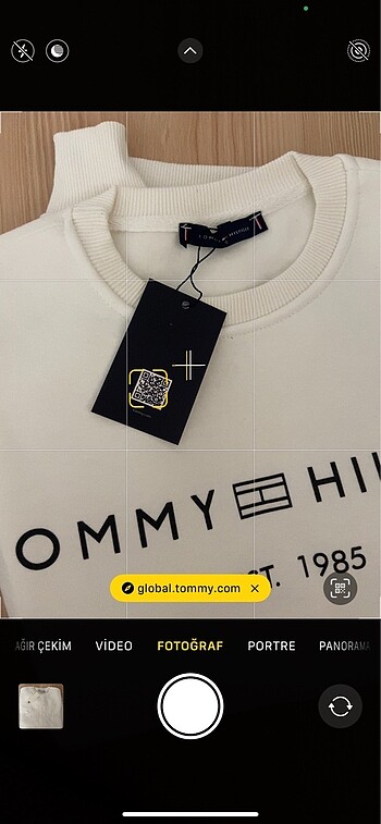 m Beden beyaz Renk tommy kadın sweatshirt