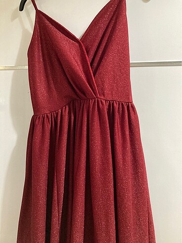 Bordo elbise