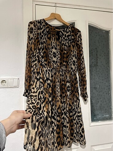 Zara Leopar elbise