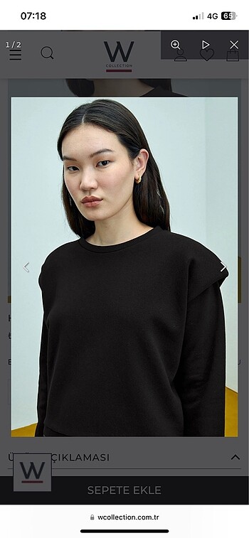 Vatkalı sweatshirt