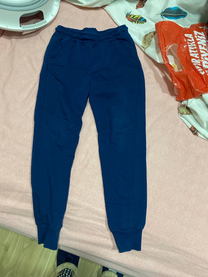 Düğmeli Mavi Hamile Midi Kot Şort - Görsel 2