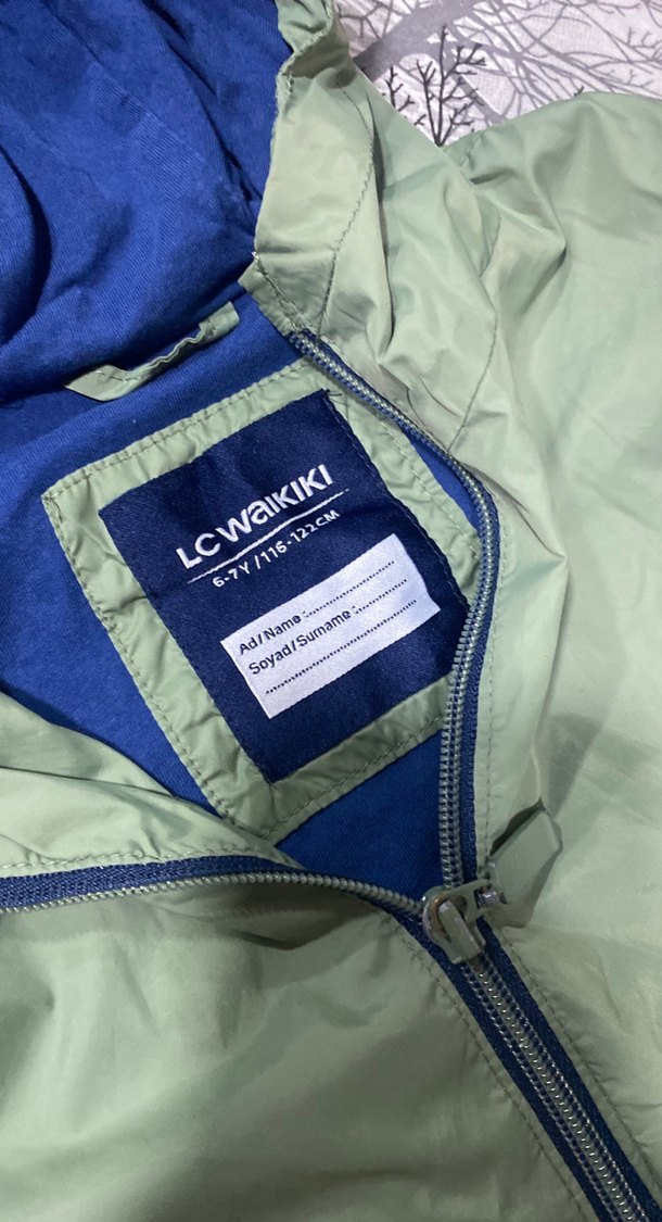 Erkek Kapüşonlu Yeşil Rüzgarlık - Görsel 3