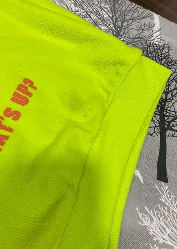 Kapüşonlu Sarı Erkek Sweatshirt - Görsel 2