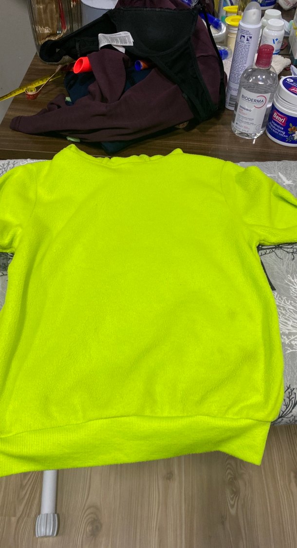 Kapüşonlu Sarı Erkek Sweatshirt - Görsel 3