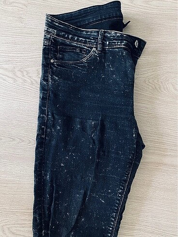 xl Beden siyah Renk Solmayan Siyah Likralı Kot Pantolon