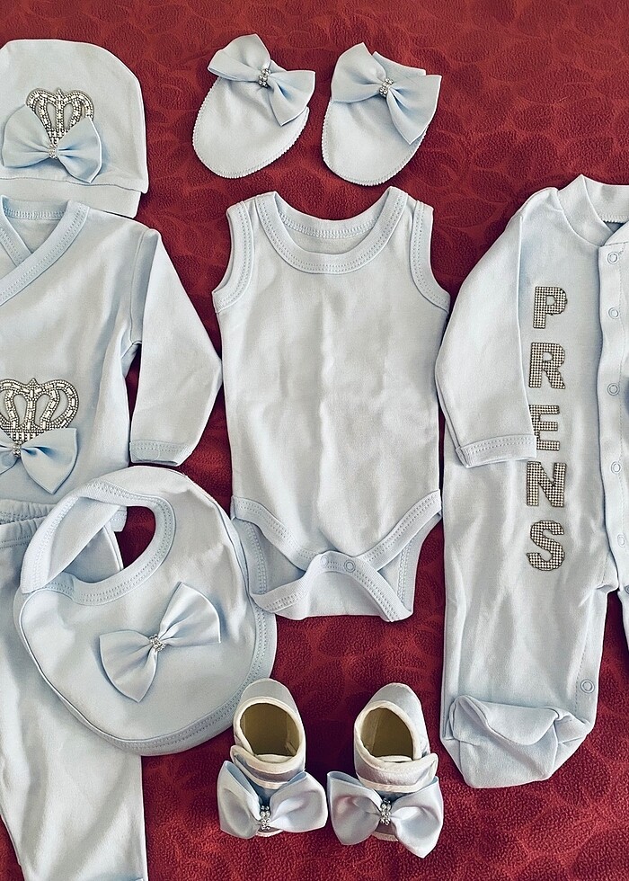 Monello Erkek Bebek 10 lu Set 0-3 Ay - Görsel 3