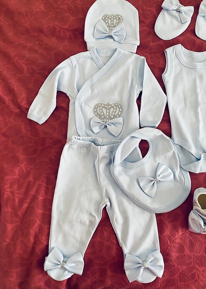 Monello Erkek Bebek 10 lu Set 0-3 Ay - Görsel 4