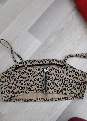 Leopar Desenli Mini Bej Sütyen - Görsel 3