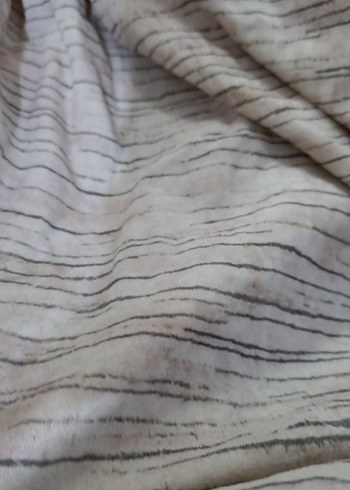 Bej ve Gri Renkli Düz halı örtüsü - Görsel 3