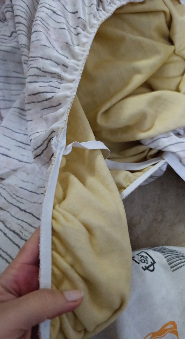 Bej ve Gri Renkli Düz halı örtüsü - Görsel 2