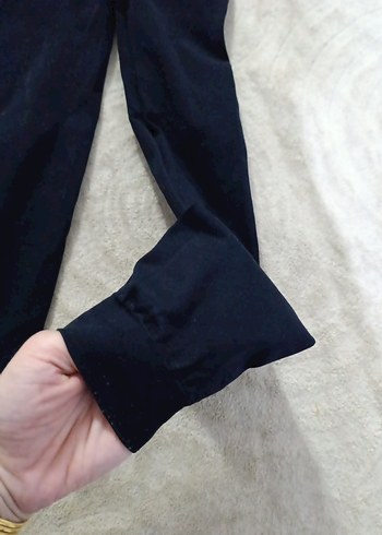 Siyah Kadın Rahat Kesim Tayt - Görsel 2