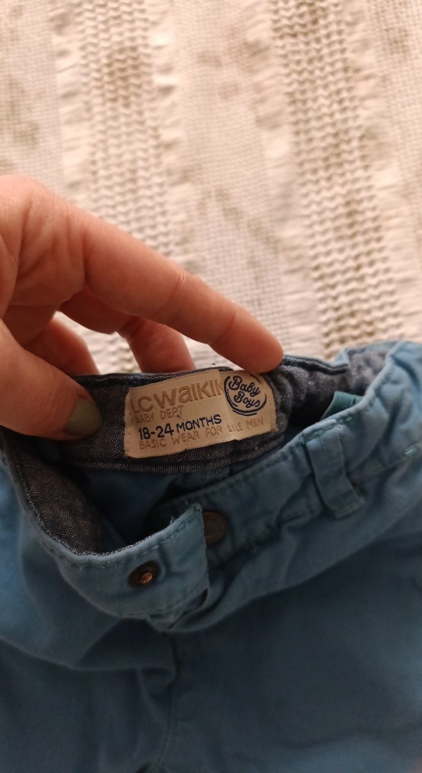 Erkek Çocuk Mavi Denim Pantolon - Görsel 3