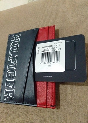 Tommy Hilfiger orjinal 0 deri çift taraflı kartlık