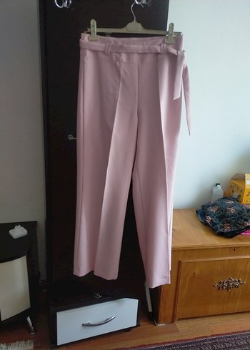 Vital Pembe Beli Kuşaklı Kadın Pantolon