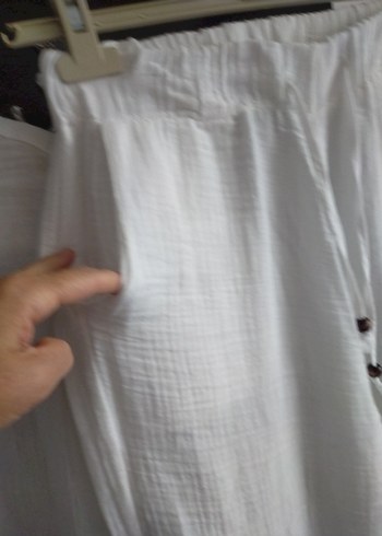 Erkek Beyaz Bohem Düğmeli Pijama Takımı - Görsel 6