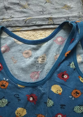 Baskılı Gri Erkek Çocuk Atlet - Görsel 14