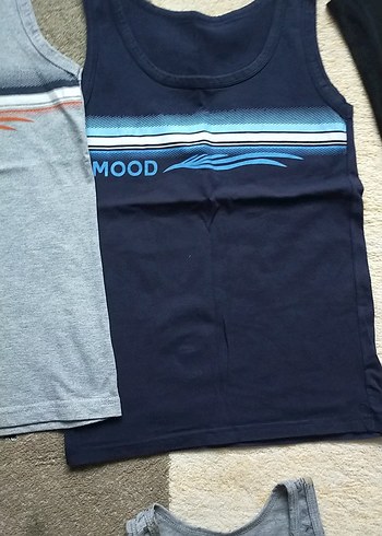 Baskılı Gri Erkek Çocuk Atlet - Görsel 12