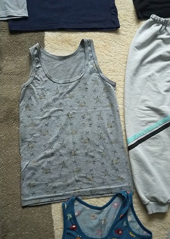 Baskılı Gri Erkek Çocuk Atlet - Görsel 13