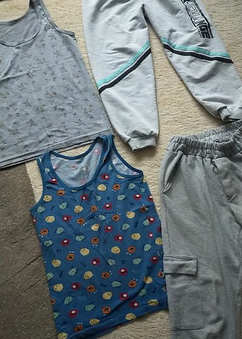 Baskılı Gri Erkek Çocuk Atlet - Görsel 9