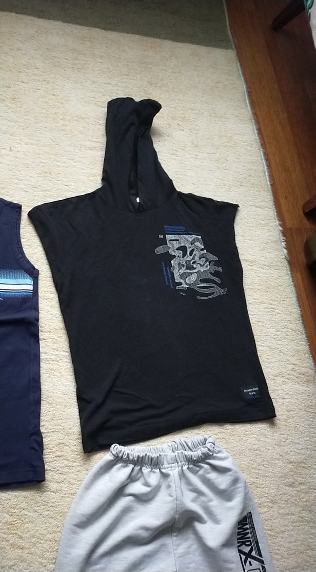 Baskılı Gri Erkek Çocuk Atlet - Görsel 2