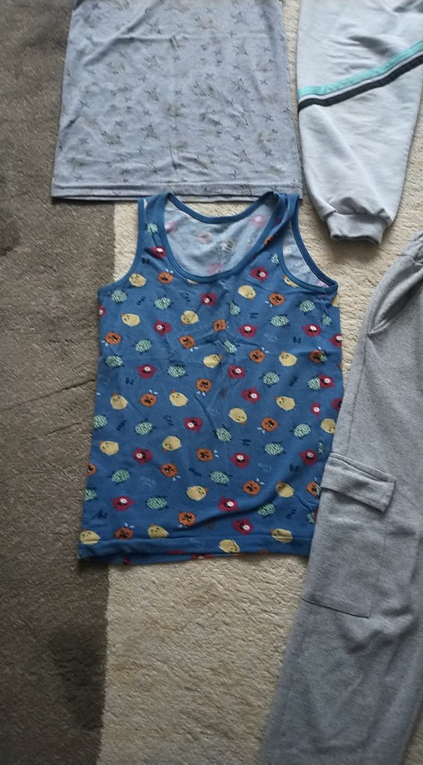 Baskılı Gri Erkek Çocuk Atlet - Görsel 5