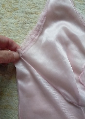 38 Beden pembe Renk Pembe Vintage Bohem Midi Gecelik
