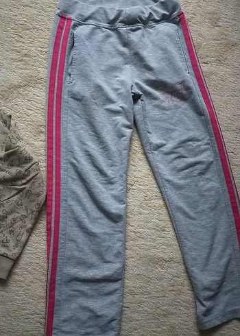 Kız Çocuk Gri Rahat Eşofman Takımı - Görsel 3