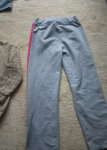 Kız Çocuk Gri Rahat Eşofman Takımı - Görsel 7