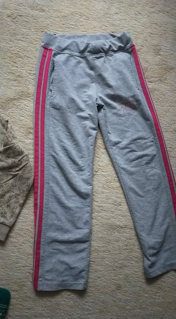 Kız Çocuk Gri Rahat Eşofman Takımı - Görsel 3