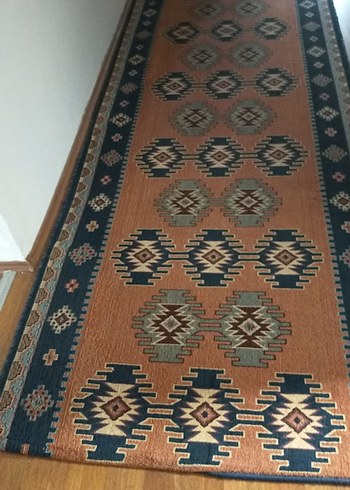 Çok Renkli Desenli Geleneksel Halı yolluk - Görsel 2