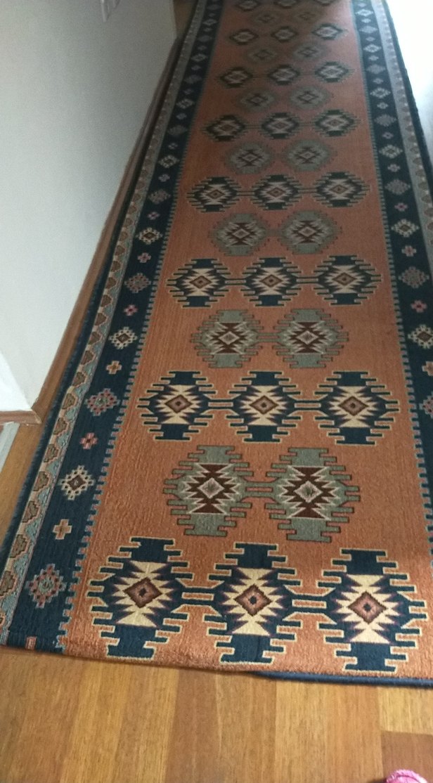 Çok Renkli Desenli Geleneksel Halı yolluk - Görsel 2