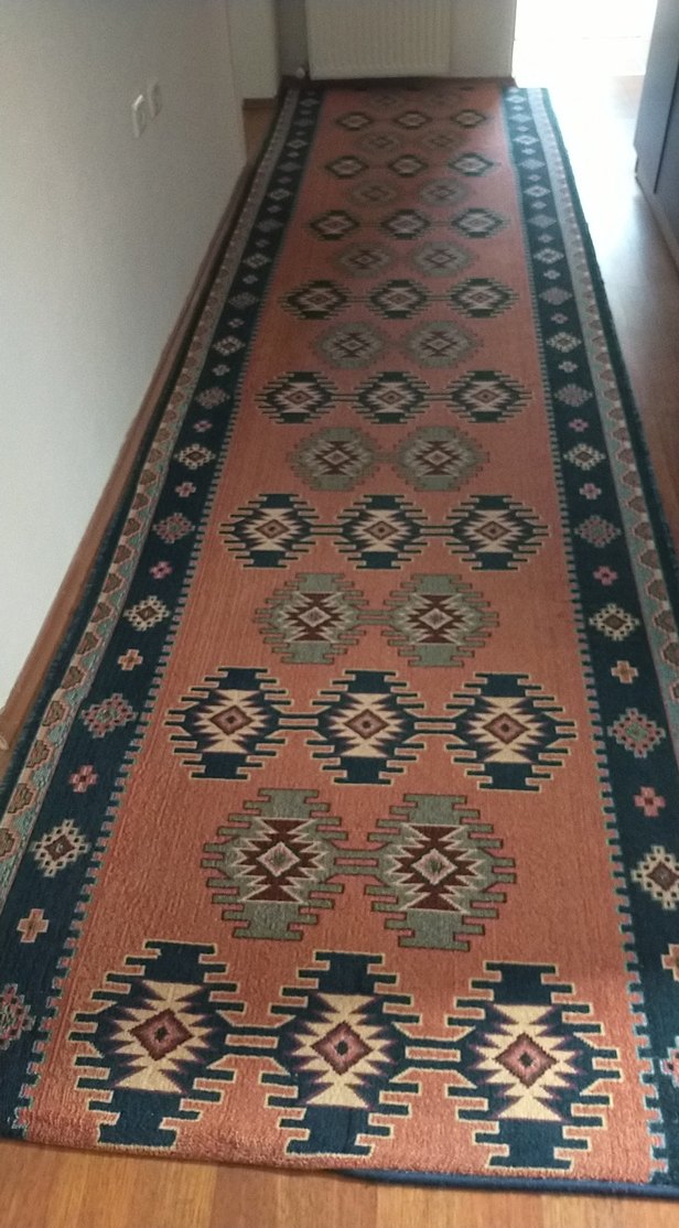 Çok Renkli Desenli Geleneksel Halı yolluk - Görsel 3