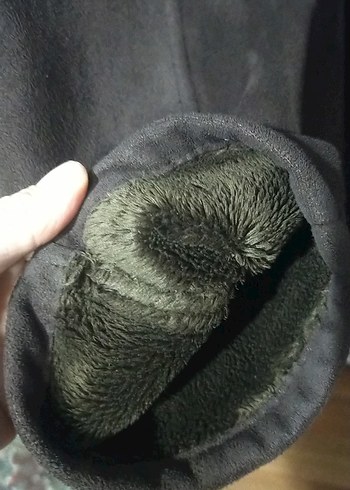 Kahverengi Süet Uzun Kadın Kaban - Görsel 13