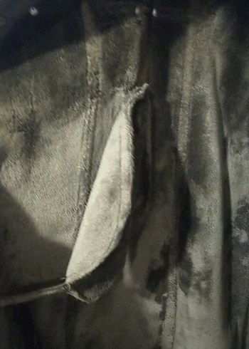 Kahverengi Süet Uzun Kadın Kaban - Görsel 7