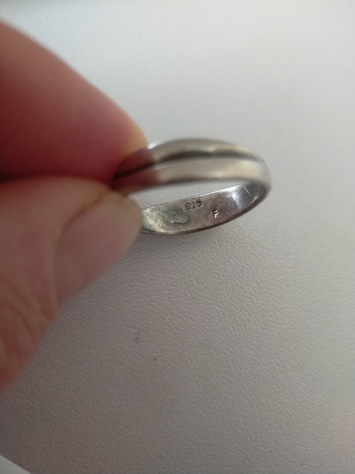 kadın tek taş gümüş yüzük - Görsel 3