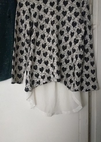 Gri Düğmeli Uzun Kollu Triko Hırka - Görsel 11