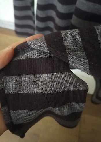 Gri Düğmeli Uzun Kollu Triko Hırka - Görsel 17