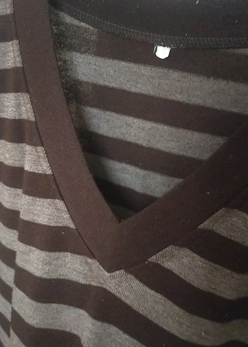 Gri Düğmeli Uzun Kollu Triko Hırka - Görsel 16