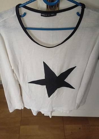 Gri Uzun Kollu Triko Kadın Kazak - Görsel 5