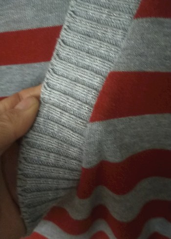 Gri Uzun Kollu Triko Kadın Kazak - Görsel 18