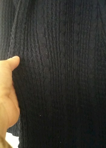 Gri Uzun Kollu Triko Kadın Kazak - Görsel 4