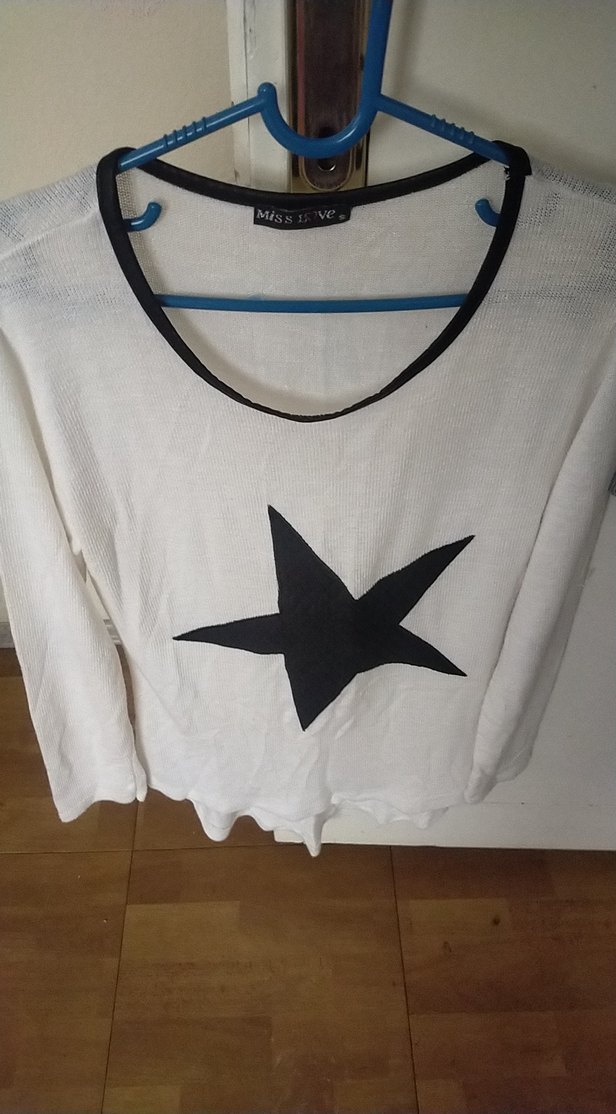 Gri Uzun Kollu Triko Kadın Kazak - Görsel 5