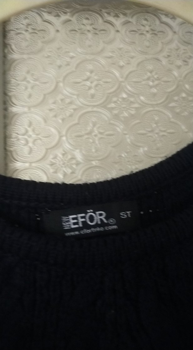 Gri Uzun Kollu Triko Kadın Kazak - Görsel 3