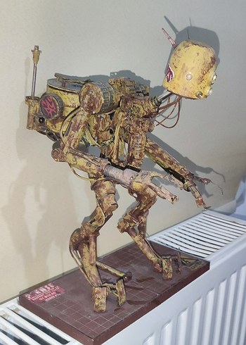 Dekorluk Steampunk Rusty Robot Figürü (El Yapımı)