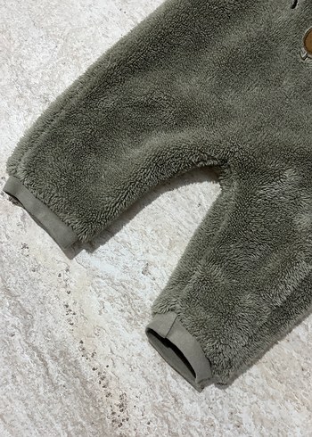 Gri Erkek Bebek Peluş Tulum - Görsel 4