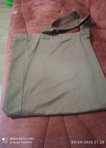 Diğer Minimalist Kahverengi Kanvas Omuz Cantasi